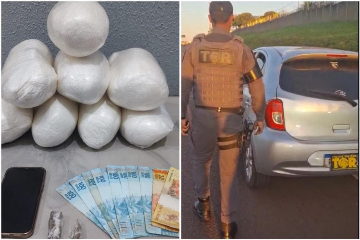 Mulher de Franca é presa com 8 kg de cocaína