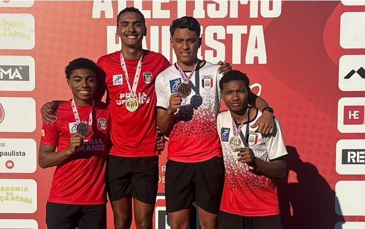 Atletismo de Praia Grande conquista cinco medalhas no Paulista