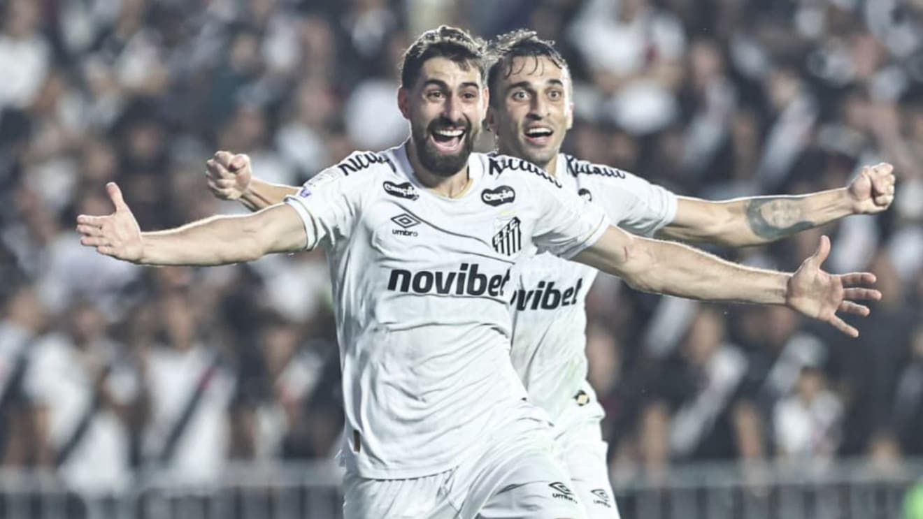 Santos vence Vasco por 3 a 0 e sai do Z-4