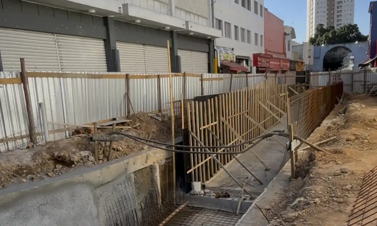 Obras subterrâneas avançam no Terminal de São Caetano