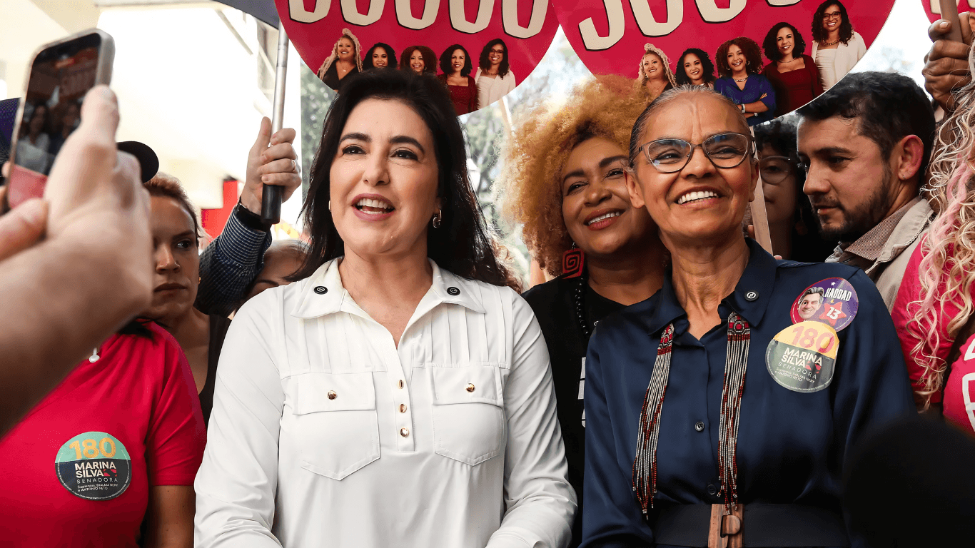 Marina Silva e Tebet lideram disputa ao Senado em SP