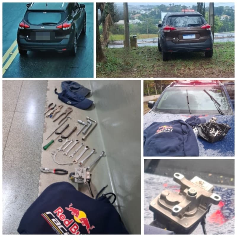 GCM encontra peça de R$ 6 mil e ferramentas em veículo investigado em Vinhedo