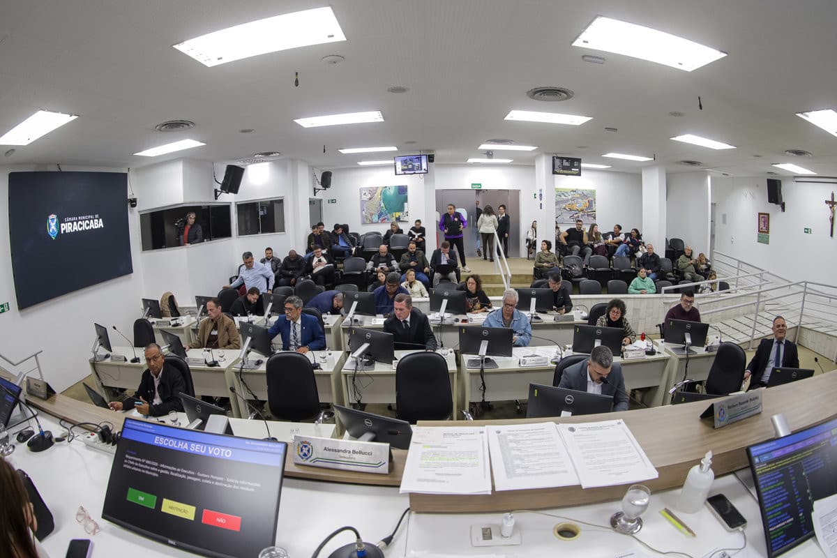 Câmara de Piracicaba inicia segundo semestre com votação de cinco projetos de lei