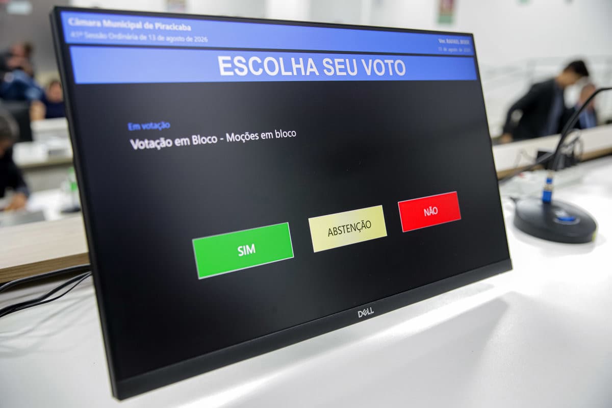 Câmara de Piracicaba analisa 22 proposituras nesta segunda-feira
