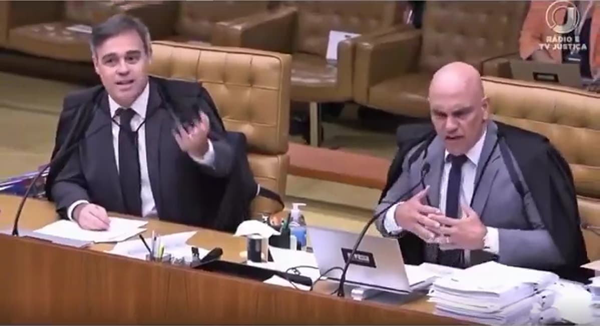 "Tenha dó!": Bate-boca entre Moraes e Mendonça marca julgamento do 08 de Janeiro no STF
