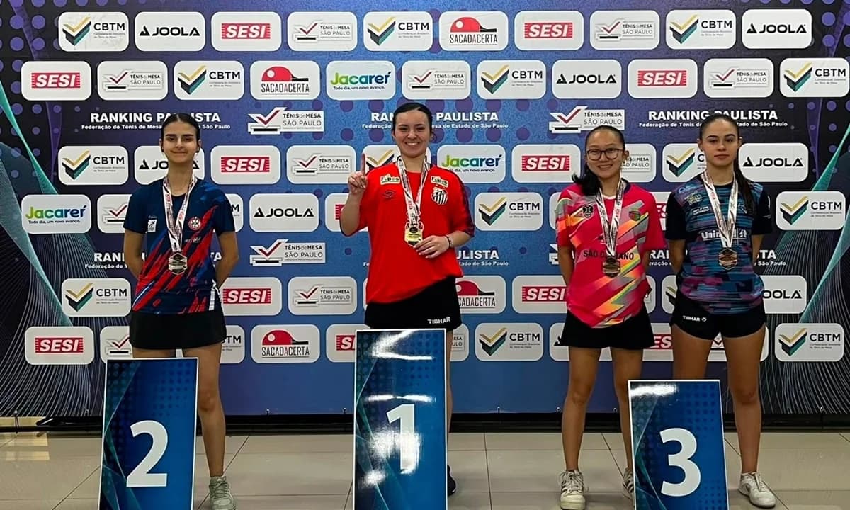 São Caetano conquista 11 medalhas no tênis de mesa