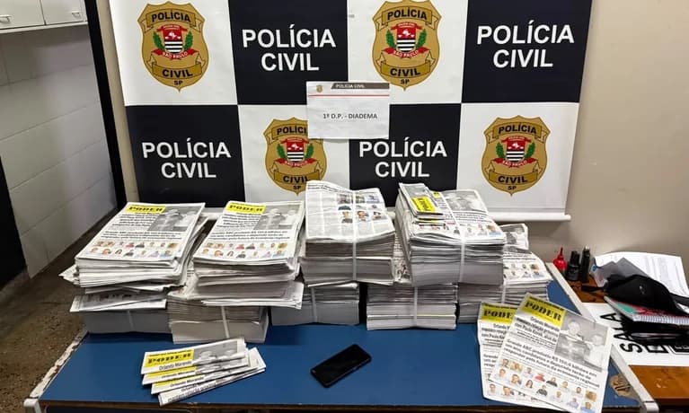 Polícia apreende material de campanha irregular