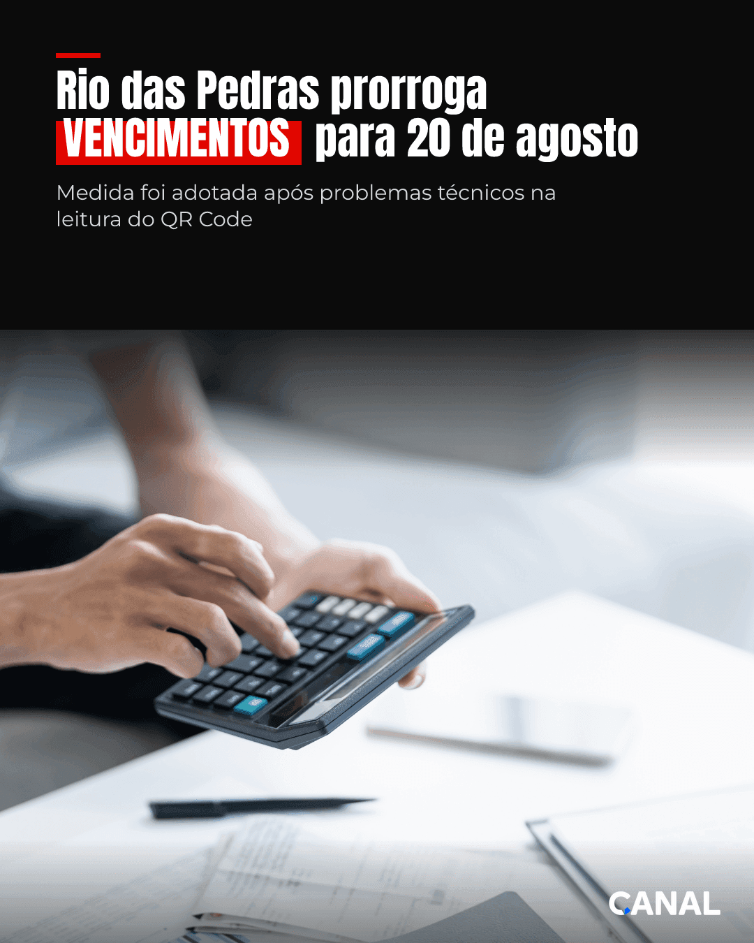 Rio das Pedras prorroga vencimentos para 20 de agosto