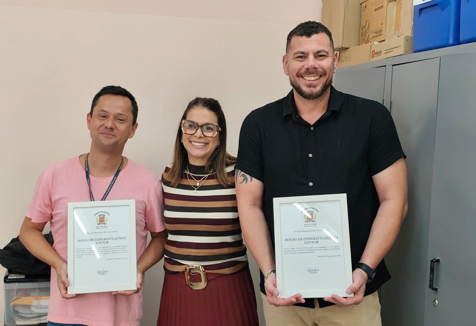 Câmara homenageia profissionais da saúde de Rio Claro