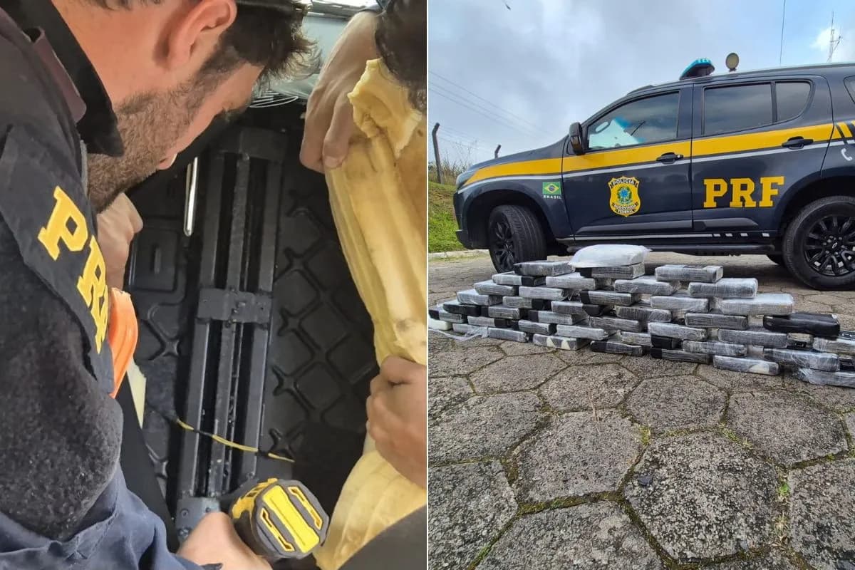 Motorista é preso com 47 kg de cocaína