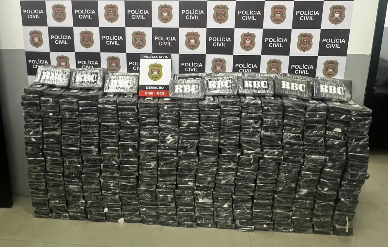 440 kg de cocaína apreendidos em Guararema
