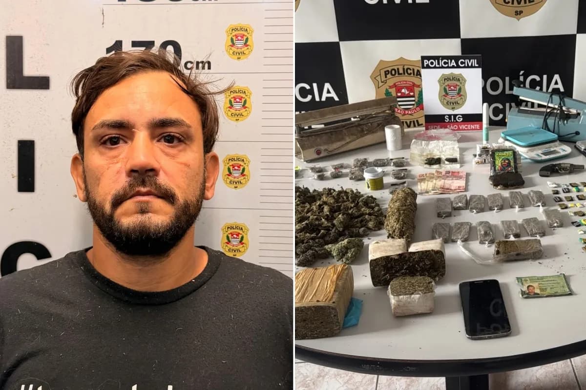 Polícia prende homem com drogas em apartamento