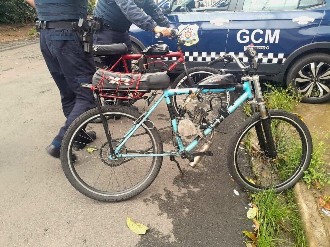 Bicicletas motorizadas irregulares são apreendidas
