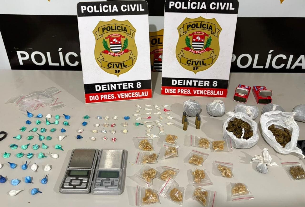 Casal é preso por tráfico em Mirante do Paranapanema