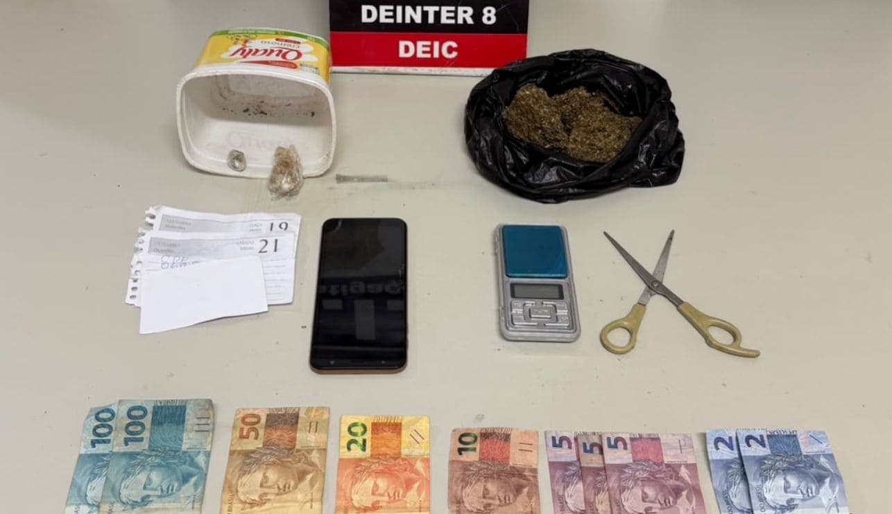 Jovem é preso por tráfico de drogas