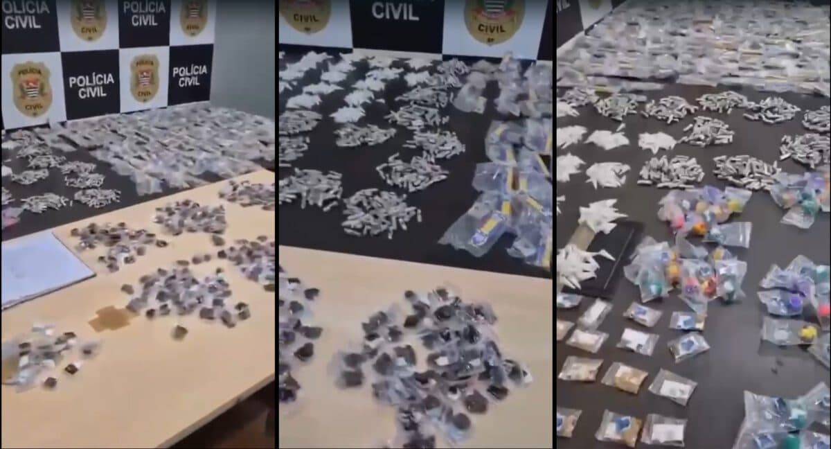 Polícia Civil apreende milhares de porções de drogas em terreno baldio